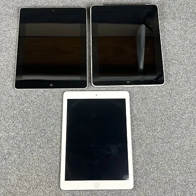 Lot Of 3 Apple IPad Air 32GB IOS Gray Wi-Fi Only A1337 A1395 A1474 • $2.99