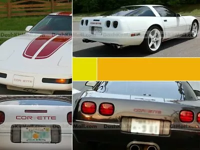 Dkm | Red Front+rear Bumper Letters For Corvette C4 1984-1990 Not Decals • $21.55