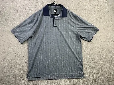 FootJoy Shirt Mens XL Blue Harringbone Polo Las Vegas Paiute Golf Resort • $25.88