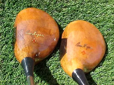 PERSIMMON Ben Hogan Macgregor Premier Keystone Plate Golf Clubs Woods Set 2 & 3 • $70