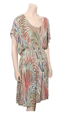 Missoni Print Women’s Knit Viscose Blend Beach Cover Up Short Dress Italy • $75