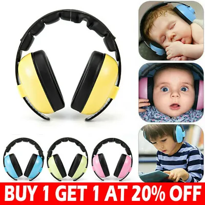 Adjustable Folding Ear Defenders Children Baby Noise Reduction Protectors Kids • £8.15