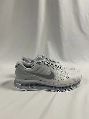 Nike Air Max 2017 Pure Platinum White Wolf Grey 849559-009 Mens Size 8 NEW • $100