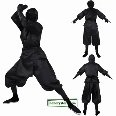 Ninja Costume Adult Outfits Japanese Samurai Cosplay Uniform Men's Clothing Gift • $68.34