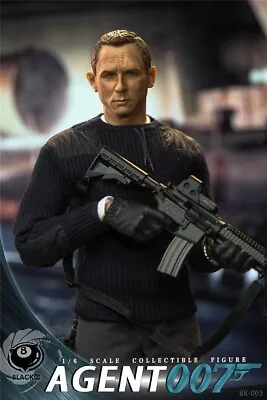 INSTOCK! Black 8 Studio BK-003 Agent007 James Bond Daniel Craig 1:6 Scale Figure • $120