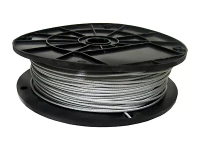 Vinyl Coated Wire Rope 3/16 - 1/4 Cable Rail 7x19 Lead Cable Rigging (Bulk) • $29.55