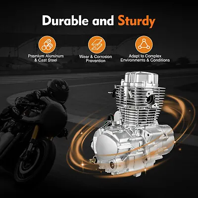 200cc/250cc 4stroke Engine ATV Dirt Bike Motorcycle Motor W/5 Speed Transmission • $360.05