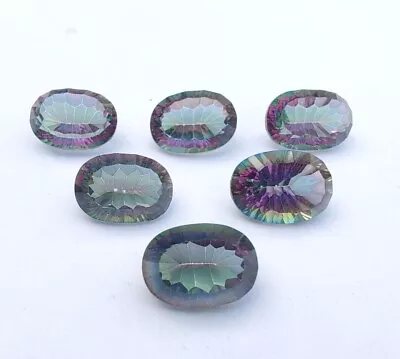 AAA+ Genuine Mystic Topaz Oval Faceted Cut Calibrated Wholesale Loose Gemstones • $3.65