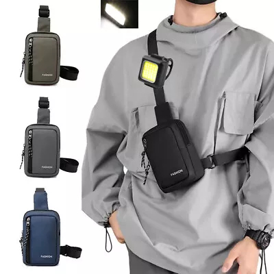 Men Women Sling Bag Cross Body Handbag Chest Bag Shoulder Pack With Led Light • $7.02