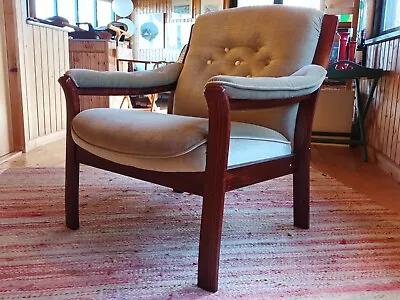 Chair Vintage 60er Retro Easy Chair Danish Modern Rosewood 70er 29 • $502.15