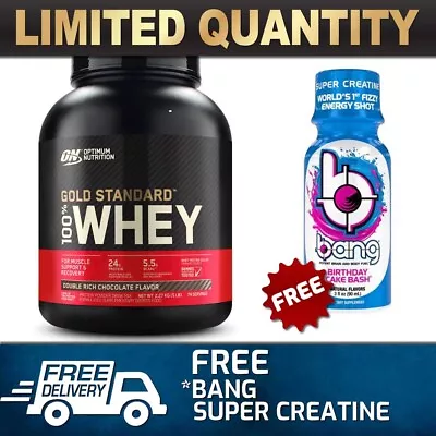 OPTIMUM NUTRITION 100% WHEY 5LB 2.3kg // GOLD STANDARD WPI WPC PROTEIN ON@ • $129.90