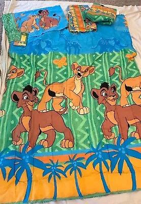 Vintage Disney The Lion King Simbas Pride Blanket And Sheet Set Twin • $95