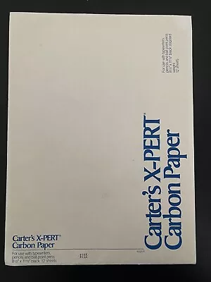 Carter’s X-PERT Carbon Paper  Vintage But Never Used. All 12 Sheets • $8.95