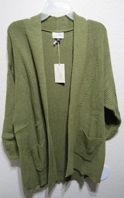 $7.99 • Buy Universal Thread Women's Open-Front Cardigan - Olive Green XXL
