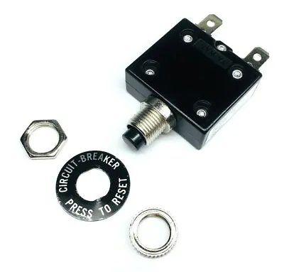 NEW 5 Amp Push Button Thermal Circuit Breaker 12-50V DC 125-250V Volt AC 5A • $6.99
