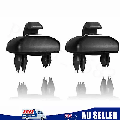 2PC Sun Visor Clip Holder Hook Bracket For Audi A1 3 4 Q3 5 TT 8U0857562A Black  • $17.69