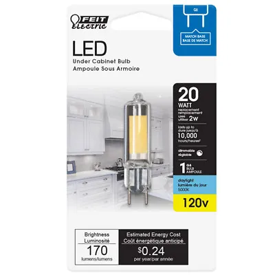 Feit Electric Acre G8 G8 LED Bulb Daylight 20 Watt Watt Equivalence 1 Pk • $9.99