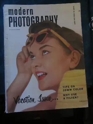 Modern Photography Magazine June 1952 Vacation Issue 35mm Color Tips 50 • $14.99