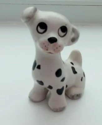 Vintage Small Italian Pottery Dog With Black Spots Detail • $3.78