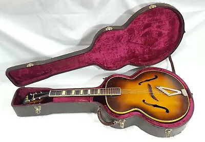 Rare Vintage 1947 Gretsch Synchromatic Arch Top Acoustic Guitar With Hard Case • $1614.99