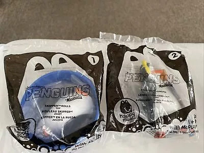 McDonald's Dreamworks Penguins Madagascar Skipper Rolls Toy 2014 Sealed #1 & 2 • $12