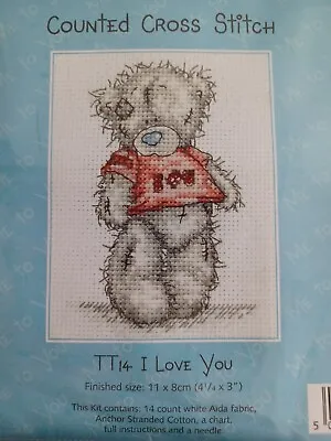 Me To You Cute Tatty Teddy Counted Cross Stitch Kit. 'i Love You'. • £9.50