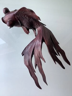 £44.99 • Buy Antique Japanese Carved Wooden Shubunkin Fish