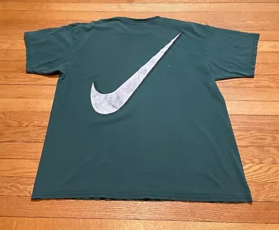 Vtg 90s Nike Swoosh By Nike Large Swoosh White Tag T-Shirt Size XL • $34.99