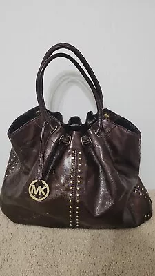 MICHAEL KORS Astor Ring Tote Studded Metallic Shoulder Bag • $15.99