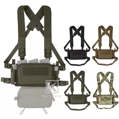 KRYDEX Tactical D3CR Chest Rig 5.56 7.62 Rifle Pistol Mag Pouch Placard Carrier • $59.95