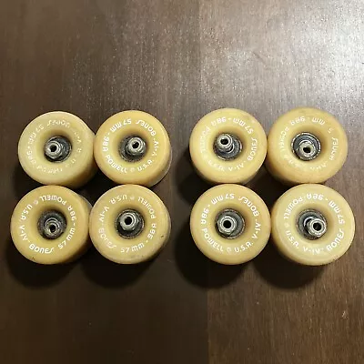 Vintage Powell Bones V-IV 57mm 98A Skateboard Roller Skate Wheels Lot Of 8 USA • $119.99