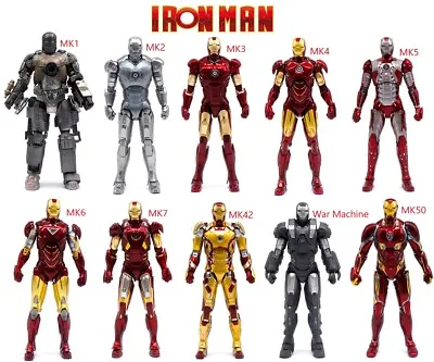 ZD Toys MK Series Marvel Avengers Iron Man 7  Action Figure Model Scenes Gift • £34.99