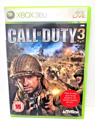 Call Of Duty 3 Xbox 360 PAL UK EXCELLENT Condition WWII GAME WORLD WAR 2 • £18.68