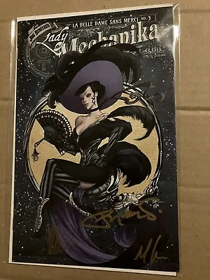 LADY MECHANIKA #3 Variant SIGNED By Joe Benitez Peter Steigerwald MM Chen W/ COA • $12.74