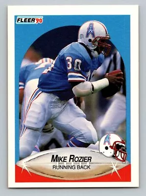 1990 Fleer     #135 Mike Rozier  Houston Oilers  Football Card • $1.50