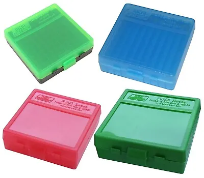 MTM Case-Guard 100 Round Flip-Top 380/9MM Cal Ammo Box (Pick Color) 100 USA Made • $7.69