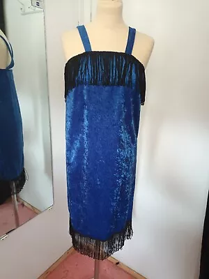 Blue Flapper Charleston Style Dress • £5.99