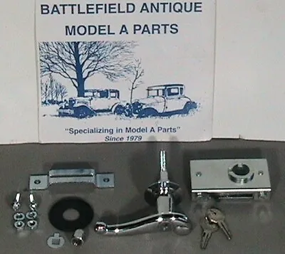 1928-1929 Model A  Ford  Deluxe Scroll Rumble  Lid Handle And Latch Set • $106.95