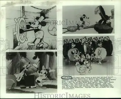 1928 Press Photo Mickey Mouse Composite Of Cartoons For Golden Anniversary • $19.99