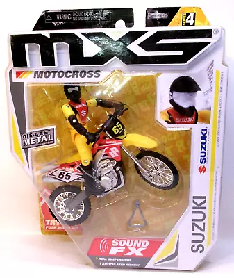 2014 Jakks Pacific 1:18 Mxs Series 4 Sound Fx #65 Suzuki Rm-z450 • $19.99