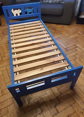 Blue IKEA Kids 'Kritter' Bed - Used • £5