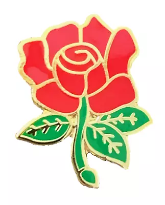 Lancashire County Red Rose English Rose Quality Enamel Lapel Pin Badge T750 • £6.75