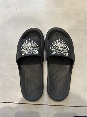 $70 • Buy KENZO Tiger Head Pool Mules Black  Kenzo Women's Slides Size 7