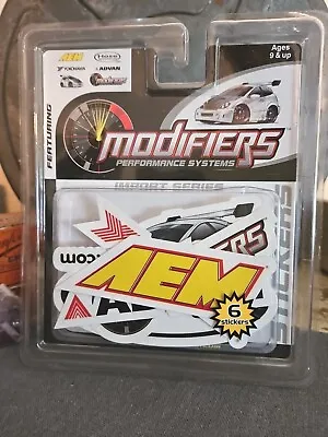 Modifiers Set Of 6 2002 Sticker Set New Sealed Auto Decals AEM Yokohama Car • $13