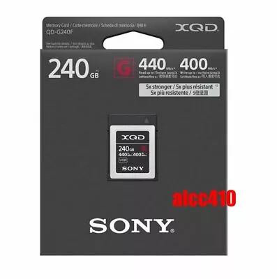 Sony 240GB XQD G-Series Memory Card QD-G240F Read 440MB/s Write 400MB/s 4K AU • $559.95