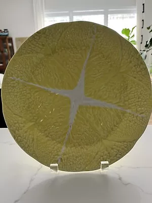 Secla Yellow Cabbage Dinner Plates 1950’s Majolica Vintage Portugal Dinner Plate • $15