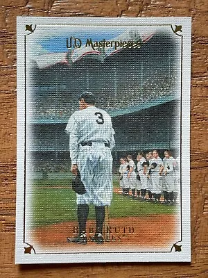 2007 UD MASTERPIECES BASEBALL BABE RUTH YANKEE STADIUM FAREWELL CARD No.2 • $4