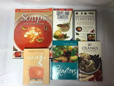 6x Soups And Starts Recipe Books Practical Recipes Cranks Soups & Starters • £9.99