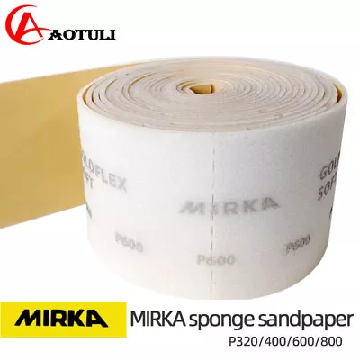MIRKA Sandpaper Roll Abrasive Card Hand Torn Sponge Sandpaper 115x125mm（30pcs） • $28