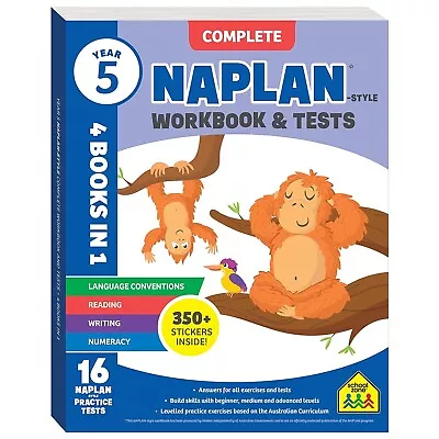 Year 5 NAPLAN*-style Complete Workbook And Tests Paperback – 1 November 2022 • $16